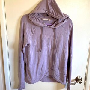 Athleta pinnacle criss cross hoodie- light purple/lilac color- size small